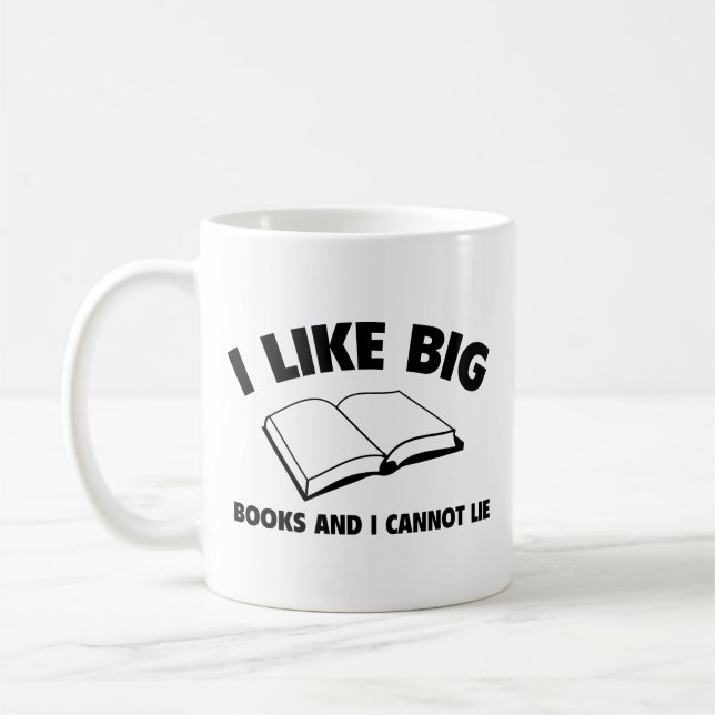 Taza De Café Me Gustan Los Grandes Libros Y No Puedo Mentir Caf (Izquierda)