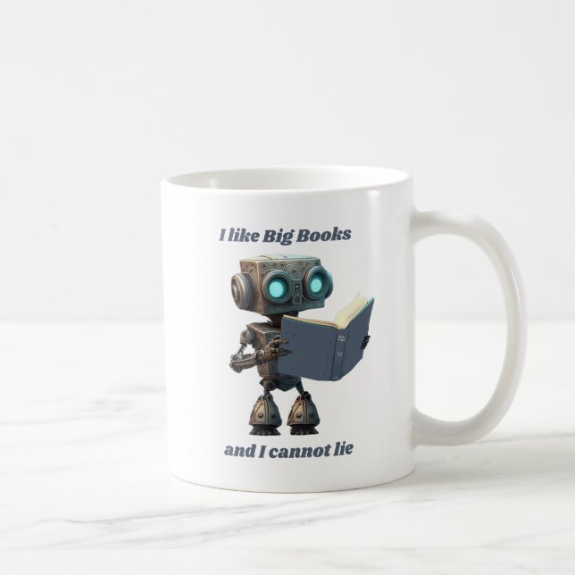 Taza De Café Me gustan los libros grandes y no puedo mentir, AA (Derecha)