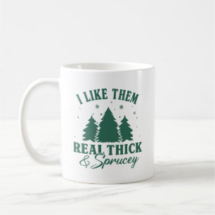 Taza De Café Me gustan los Navidades gruesos y espinosos.