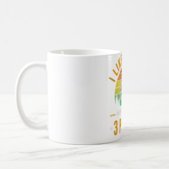 Taza De Café Me gustan los trenes y tal vez 3 personas regalo p (Izquierda)
