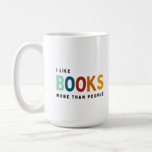 Taza De Café Me gustan más los libros que la gente
