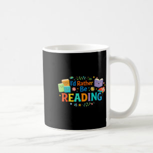 Taza De Café Me gustaría leer amante de libros divertidos profe