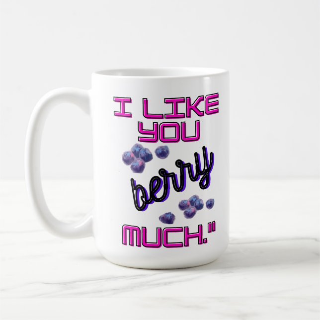 TAZA DE CAFÉ ME GUSTAS MUCHO FRESAMENTE (Izquierda)