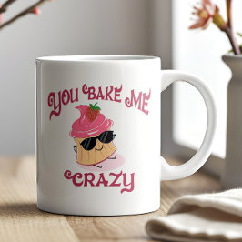 Taza De Café Me Hacen Un Verano Loco De Torta De Fresa Rosa
