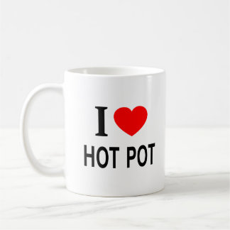 Taza De Café Me ❤️ HOT POT Me encanta HOT POT Amo HOT POT