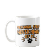 Me identifico como perro de regazo divertido café