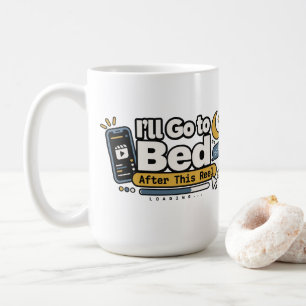 Taza De Café Me Iré a la Cama Después de Este Reel Divertida