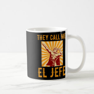Taza De Café Me Llaman El Jefe Jefe Chiste Mexicano