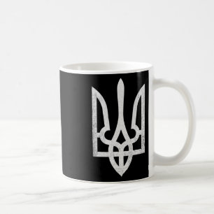 Taza De Café Me mantengo con la bandera de Ucrania Corazón Amor