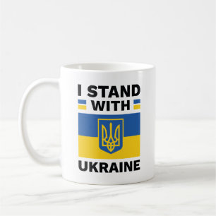 Taza De Café Me mantengo con Ucrania