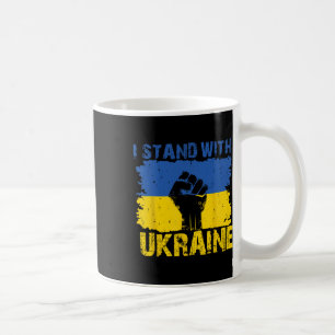 Taza De Café Me mantengo con Ucrania - Apoyo a Ucrania Bandera