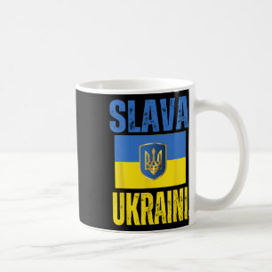 Taza De Café Me mantengo con Ucrania Apoyo Bandera Ucraniana Sl