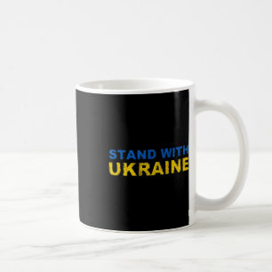 Taza De Café Me mantengo con Ucrania - Bandera de Ucrania