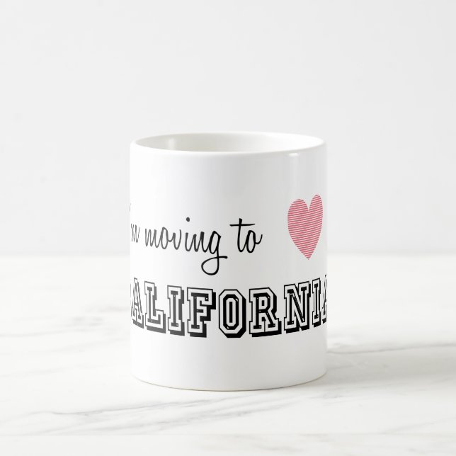 Taza De Café Me mudo a California (Centro)