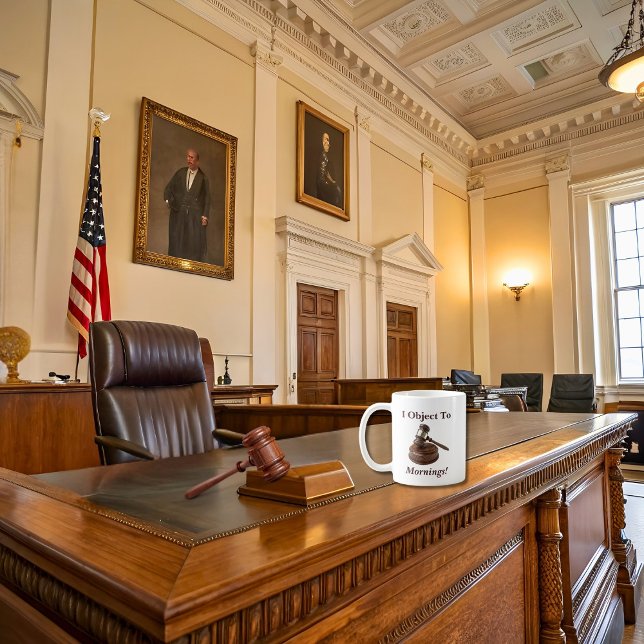 Taza De Café Me Opongo A La Divertida Ley De Las Mañanas (Subido por el creador)