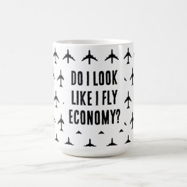 Taza De Café ¿Me Parece Que Vuelo A Economía Cita De Viajes Gra
