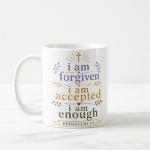 Taza De Café Me Perdonan Me Aceptan Cita Bíblica Suficiente