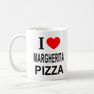 Taza De Café Me ❤️ PIZZA MARGHERITA Me encanta la pizza margher