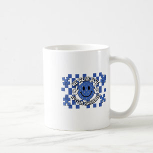 Taza De Café Me Pongo Azul Por Autismo Mes De Conciencia Hombre