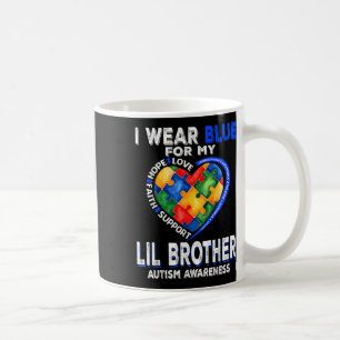 Taza De Café Me Pongo Azul Por Mi Hermano Lil Concienciación So