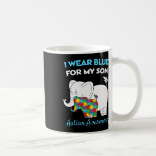 Taza De Café Me Pongo Azul Por Mi Hijo Orgullosa Conciencia De 