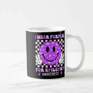 Taza De Café Me pongo morado por la conciencia de la elepsia Ca