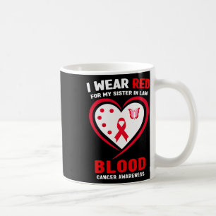 Taza De Café Me pongo rojo por mi cuñada conciencia de cáncer d