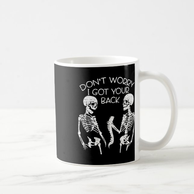 Taza De Café Me Preocupa Que Consiga Tu Skeleton De Halloween (Derecha)