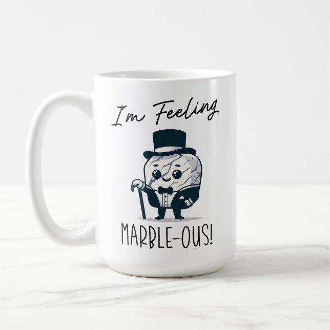 Taza De Café Me siento marble-oso - Personalizado de polos de g (Izquierda)