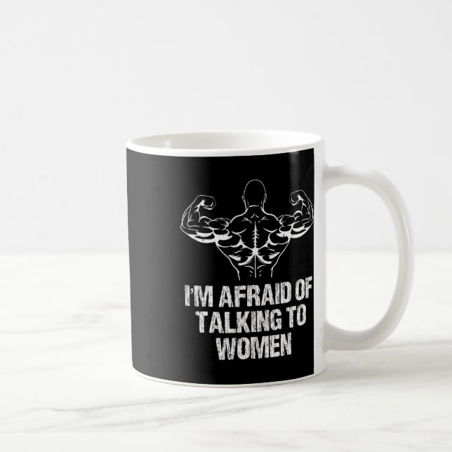 Taza De Café Me temo hablar con mujeres culturismo entrenamient (Derecha)