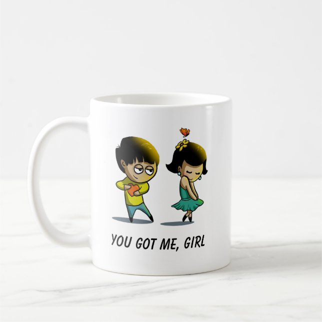 Taza De Café ME TIENES, CHICA Mug (Izquierda)