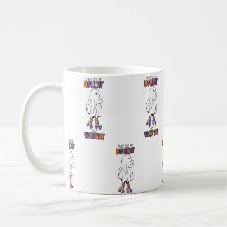 Taza De Café Me ven revoloteando y esperan el retro fantasma