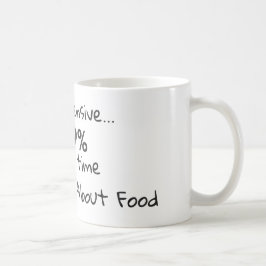 Taza De Café Me veo pensativo Amante de la comida divertida cit