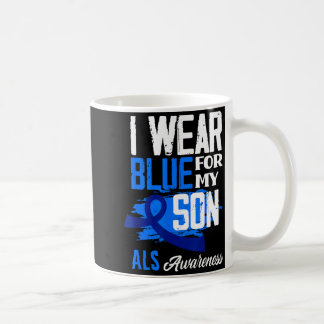 Taza De Café Me Visto de Azul Por Mi Hijo Apoyo a la Conciencia