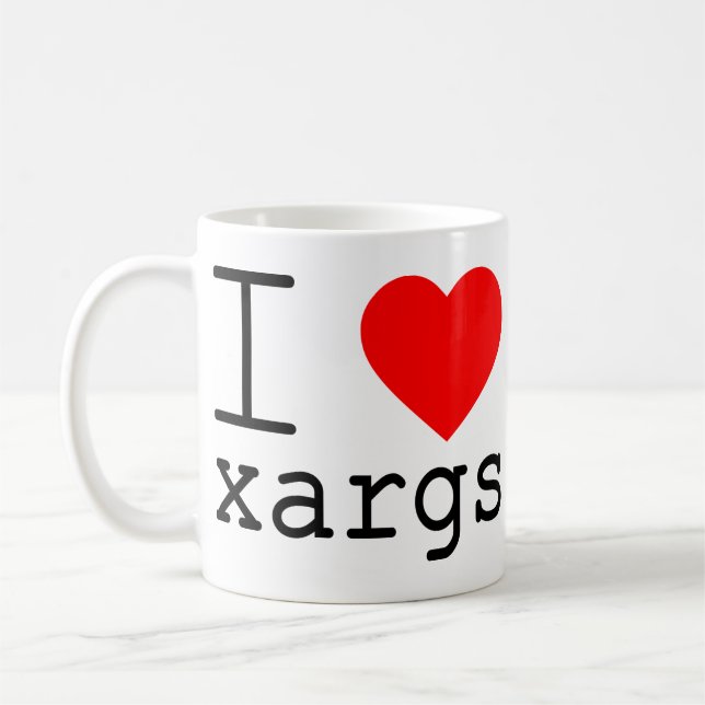 Taza De Café Me ❤️ xargs (Izquierda)