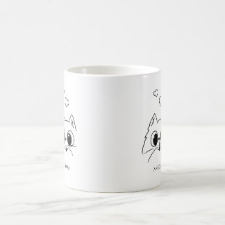 Taza De Café MEA Para Los Amantes Del Gato Divertido