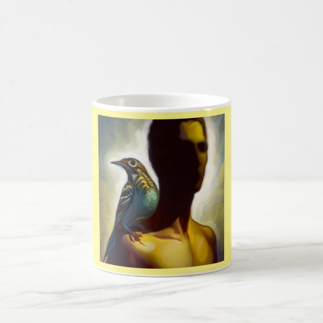 Taza De Café Meadowlark de animales espirituales 3 (Centro)