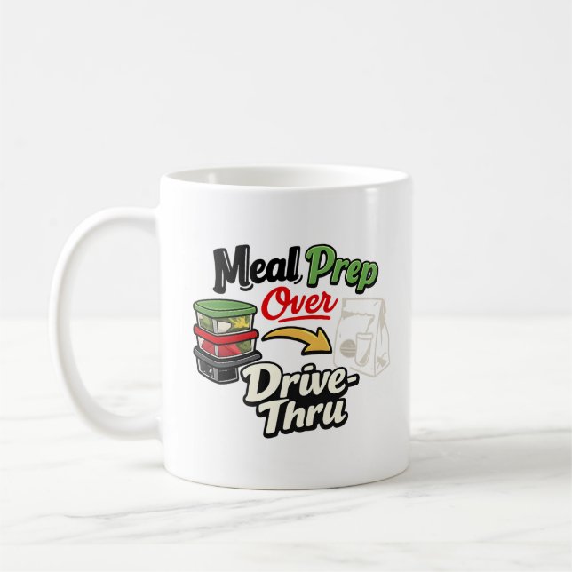 Taza De Café Meal Prep Over Drive-Thru (Izquierda)