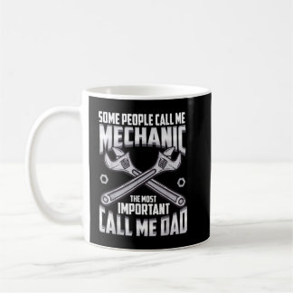 Taza De Café Mecánica de Papá Mecánica de los Padres Día de las
