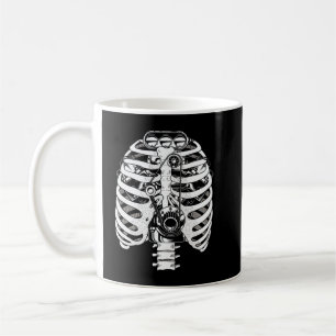 Taza De Café Mecánica mecánica de esqueletos de ingeniero mecán