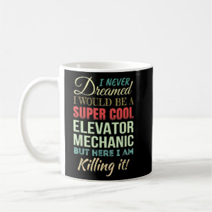 Taza De Café Mecánico de Ascensores Divertido