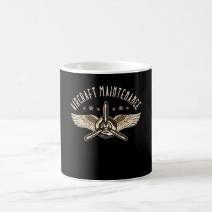 Taza De Café Mecánico de aviones de mantenimiento de aeronaves