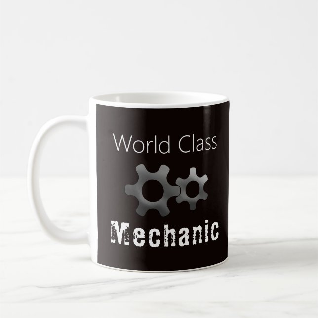 Taza De Café Mecánico de clase mundial personalizado (Izquierda)