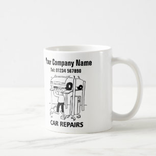 Taza De Café Mecánico de coches de garaje Reparaciones de coche