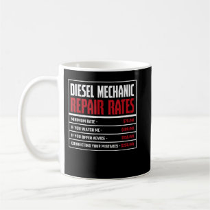 Taza De Café Mecánico de Diésel, Tarifas de Reparación