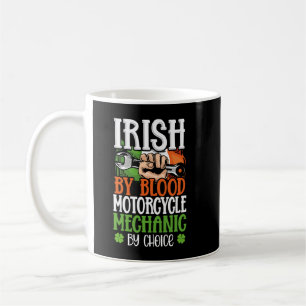 Taza De Café Mecánico de motocicletas irlandés de sangre por el