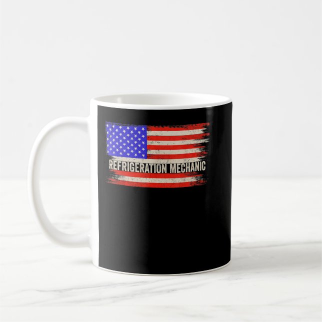 Taza De Café Mecánico de Refrigeración de la Bandera Americana  (Izquierda)