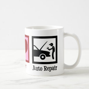 Taza De Café Mecánico del coche de la tienda de reparación auto