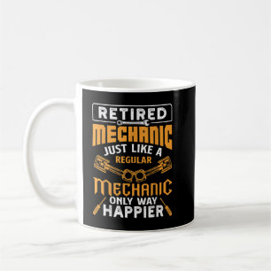 Taza De Café Mecánico Jubilado Igual Que Un Regular Sólo De La