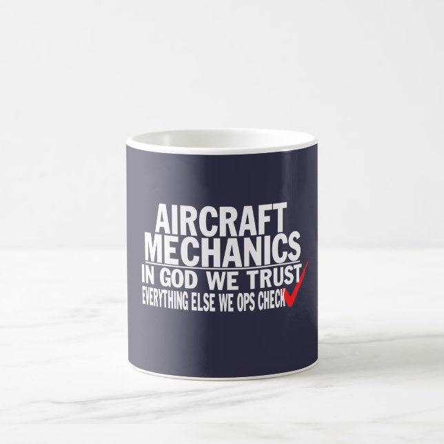 Taza De Café Mecánicos de aviones (Centro)